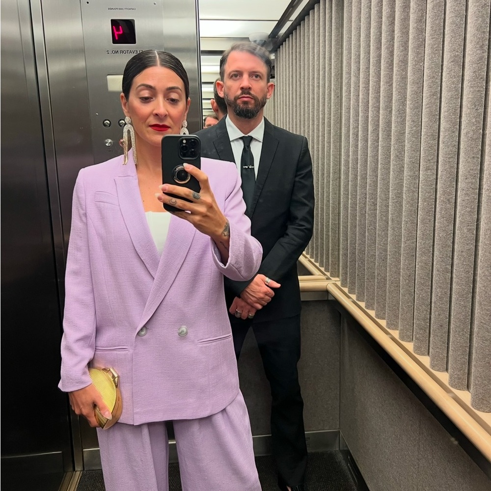 River Island Lavender Double-Breasted Suit Set